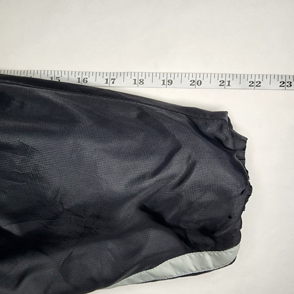 NFL OAKLAND RAIDERS Mens Vintage Black & Silver Windbreaker Jacket - XXL - Picture 8 of 9